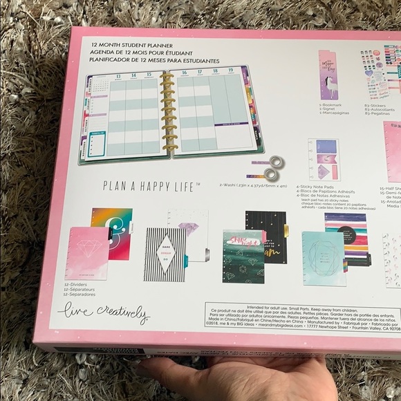 The happy planner student unicorn planner - Picture 4 of 7